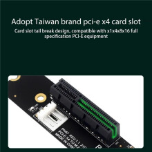 2X NGFF M.2 para PCI-E 4X Riser Card M2 M Chave para PCIe X4 Adapter com LED Indicador  Power Riser para Bitcoin Mining