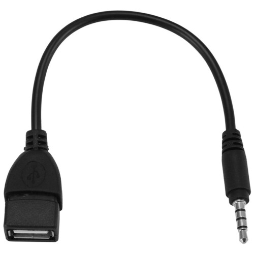 USB jack, AUX, 3,5 mm Jack per Audio dati ricarica cavo- nero