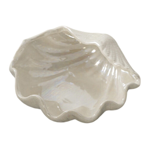 Delicate Ceramic Shell Shape Serving Dish Suitable For-Shell B