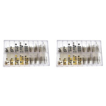 340Pcs Watch Crown Parts Replacement Assorted Dome Flat  Watch Accessories Repair Tool Kit Accessories Tool Kits