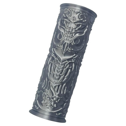 1PCS Pottery Clay Texture Roller,Polymer Molding Art Hand Rollers Tools,Embossing Pattern Rolling Pin Owl