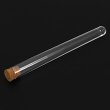 100Pcs Laboratory Plastic Test Tube 15Ml with Cork 15X150mm Laboratory School Education Supplies