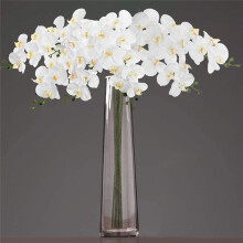 8 Pezzi 38 Pollici Artificiale Contatto Reale Orchidee Fiori 9 Teste Lattice Phalaenopsis Steli per Centrotavola Matrimonio DIY, Cucina