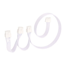 Flexible 12VHPWR To 3x 8Pin Graphics Card Power Cable-White