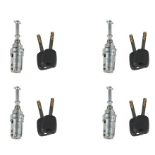 4X Auto Cilinderslot Linkervoordeur met Sleutelset voor  C2 C3 2002-2010 Accessoires 9170T9 9170.T9