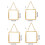4Pcs Glass Pressed Flower Frame Home Decoration Floating-7.6cm 4