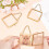 4Pcs Glass Pressed Flower Frame Home Decoration Floating-7.6cm 5