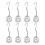 Easy Installation Bird Feeder Hanging Birdcage Shaped Large-8P 1