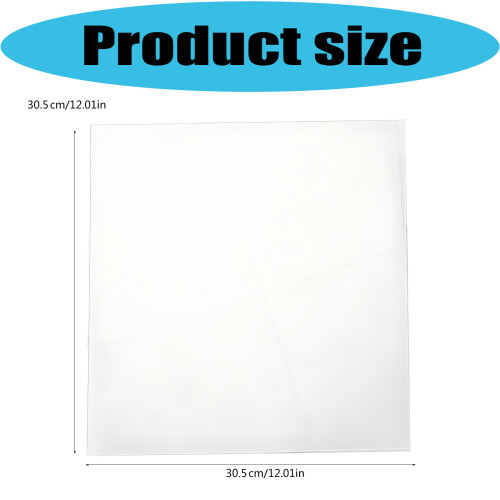 12x12 Inches Clear Plastic Sheets for Stencils Templates and 2
