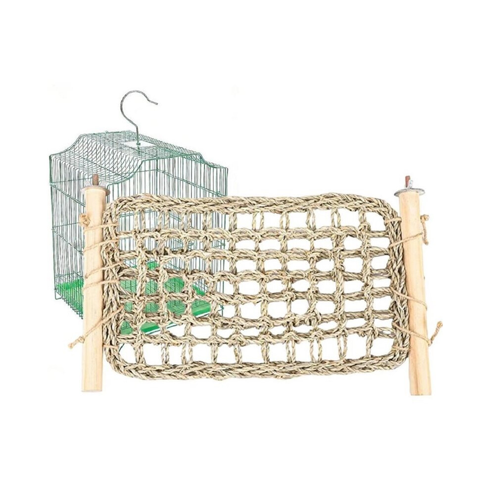 Saudism Bird Cage Perch Wood Parakeet Stand Conure Ladder Perch For Cage For Training Feeding Conure Lovebird Canary M