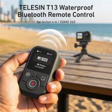 TELESIN 60M  Remote Control for  OSMO Action 6 5pro 4 OSMO 360 with Wrist Strap Screen Display for  Action 4 5 6