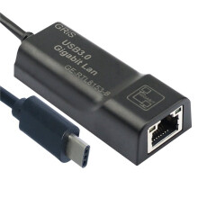 USB 3.0 to RJ45 Ethernet Adapter Type-C 3.2 Gigabit Ethernet Adapter RTL8153E Chip for Computer/Laptop Plug &