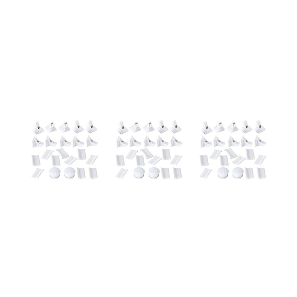 30+6 Magnetic Cabinet Locks Child Proof Cupboards Drawer Invisible Kids Baby Safe Lock Catch White