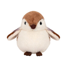 Poupée d'oiseau en peluche douillette, jouet interactif-moineau