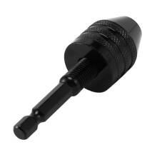 3pcs 0.3-8mm 1/4 Inch Keyless Drill Chuck Screwdriver Impact Driver Adaptor Hex Shank Drill Grinder Quick Change Adapter