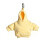 Porte-clés en forme de sweat à capuche pour clés ou sac à-Jaune 1