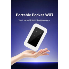 WiFi 6 Mobile WiFi Router 300Mbps 4G LTE Wireless Router 2100mAh Portable Pocket MiFi Modem with SIM Card Slot
