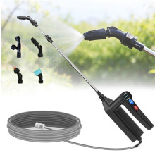 Electric Sprayers Wand, 3 Adjustable Pressures Garden Sprayers Wand with 31" Telescopic Wand, 16.4FT Hose, 4 Nozzles