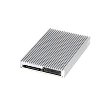 Pcle5.0 MCIO to 2 M.2 2280 NVMe Adapter Boards for Motherboard External Card GPU 2.5" HDD A-B Cable NO Shell