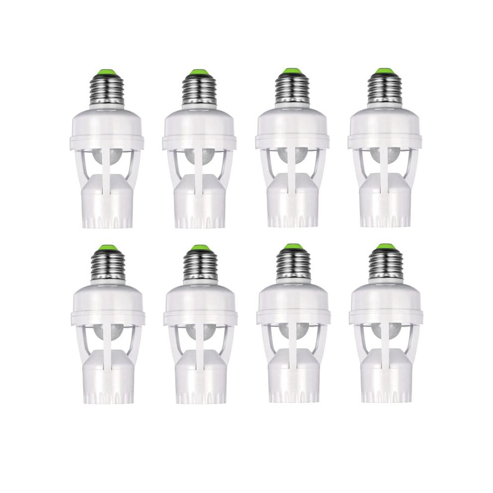 4X E27 Lamp Holder Adapter With Pir Motion Sensor Ac100-240V Led Bulb Socket Converter Human Presence Detector Light 6032697278060