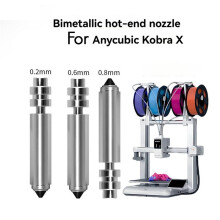 Boquilla Bimetálica de Intercambio Rápido para  para Kobra X Combo, Mejorada con Resistencia A Altas Temperaturas de 0,6 mm.