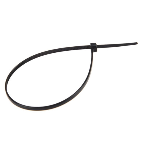 8 Inch Plastic Cable Zip Ties 300-Pack (Black)
