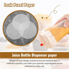 Round Shape Leak Proof Paper Film Coffee Spill Proof Gasket Leak Proof Paper Films,Disposable Milk Tea Sealing Film 13cm