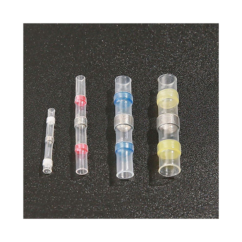 150Pcs Connector Heat Shrink Sordering Terminals Waterproof Solder Sleeve Tube Wire Insulated Butt Connectors Diy Kit 4712189268367