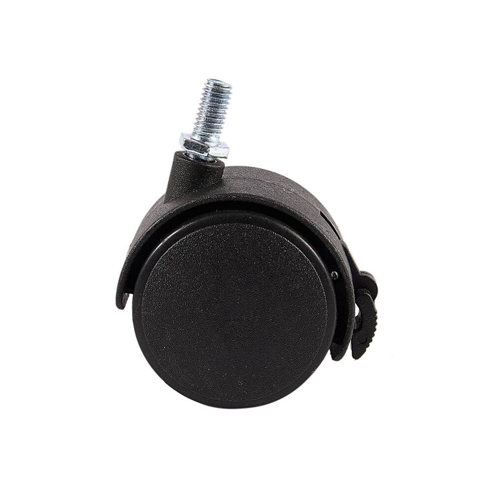 3X Furniture Swivel Locking Caster 8Mm Screw Stem 2-Inch Dia Wheel Black 4713554685888