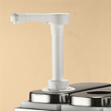 1L Sauce Dispenser Pump Stainless Steel Condiment Pump Station Condiment Pump Dispenser Hand Pressure Jam Pump
