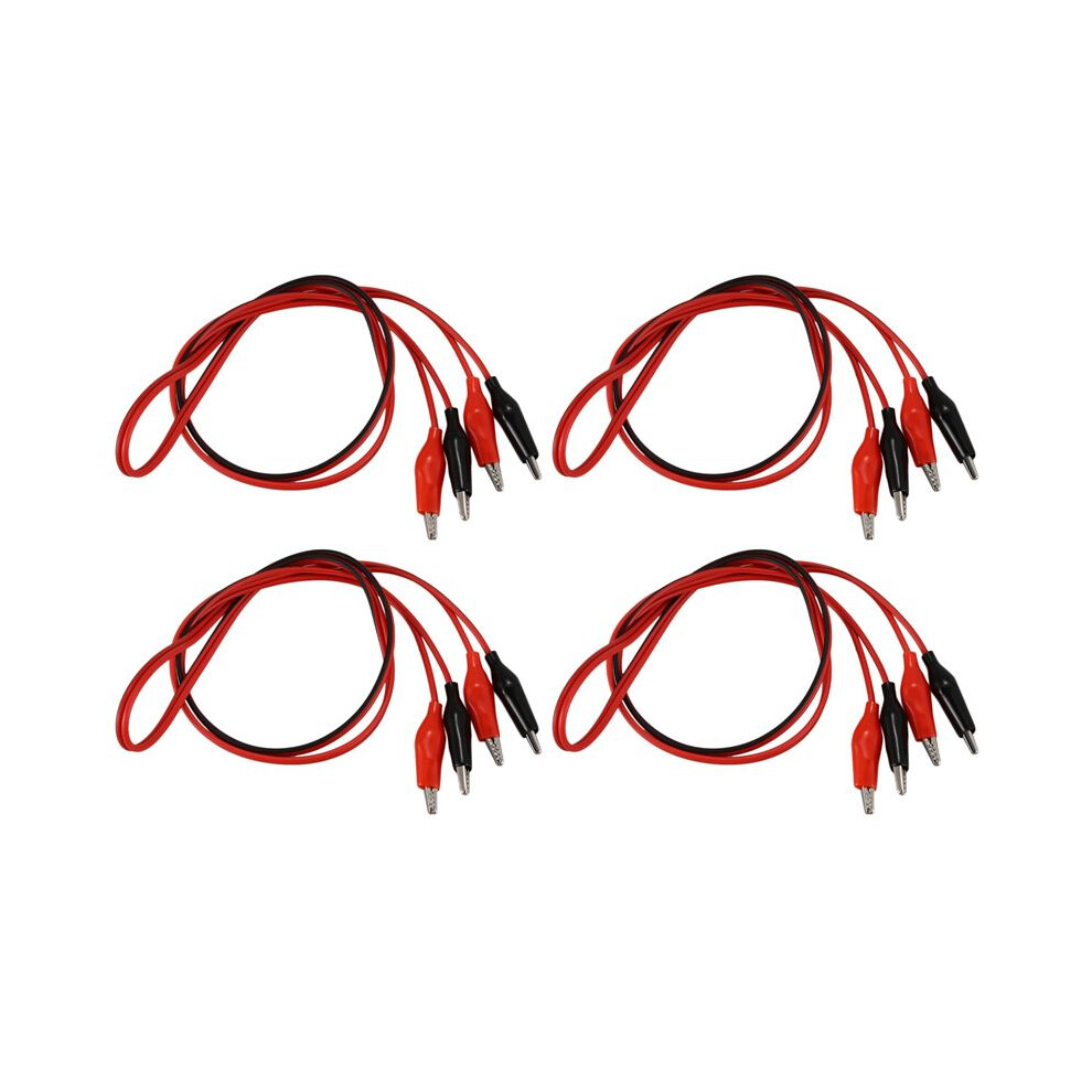 4X 1M Double-End Alligator Clips Test Lead Jumper Wire 4711707645222