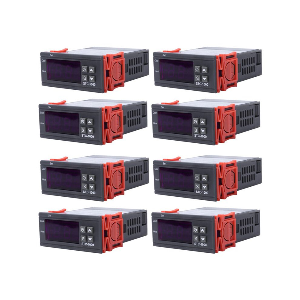 8X 220V Digital Stc-1000 Temperature Controller Thermostat Regulator+Sensor Probe 4713063244279