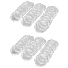 200 St 21 mm Runda Genomskinliga Plastmynthållare Kapslar Lådaförvaring Genomskinliga Runda Displayer Mynthållare