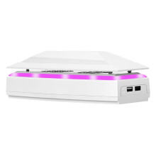 Per PS5 Ventola di Raffreddamento Superiore Sottile per Console di Giochi PS5 Ventola Multifunzionale Impermeabile Antipolvere con Luci Colorate RGB