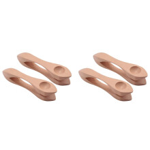 4 Stuks Houten Muzikale Lepels Folk Percussie Instrument Natuurlijke Hout Muzikale Lepels Traditionele Percussie Lepels Musical