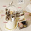 Modern Turning Makeup Storage Case Great For Students And-White 5