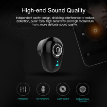 Single Ear  Headset Wireless in Visible Earbuds 5.0 Stereo for Music Running Relaxation(White)