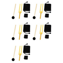 5X 528 Hz Tuning Fork, Gold Solfeggio Tuning Forks 528 Hz for Musical Instrument, Meditation, Relaxation