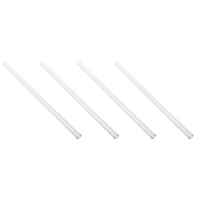 4X HöGt Borosilikatglas SugröR BröLlopsföDelsedagsfest Diameter 8 mm LäNgd 7 Tum, Transparent