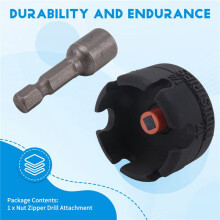Nut Zipper Drill Attachment for Fast Nut and Bolt Removal,Nut Remover Bolt Extractor for Conduit Racks Socket Wrench