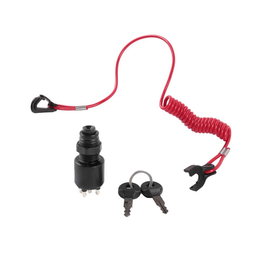 5X Ignition Key Safety Lanyard Lock Assembly For Omc Brp 1996 Johnson Evinrude 5005801 For Evinrude 4711378685275