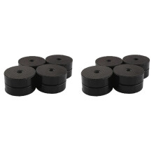 8 Pezzi Piedini Isolanti per Altoparlanti HiFi Piedini per Cuscino Piedini di Supporto 40X23Mm Antivibranti In Alluminio Nero