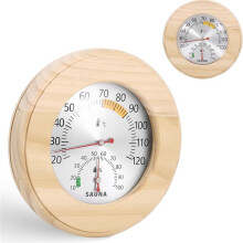 2-in-1 Sauna Thermometer Hygrometer, Precise Measurement for Saunas and Steam Baths