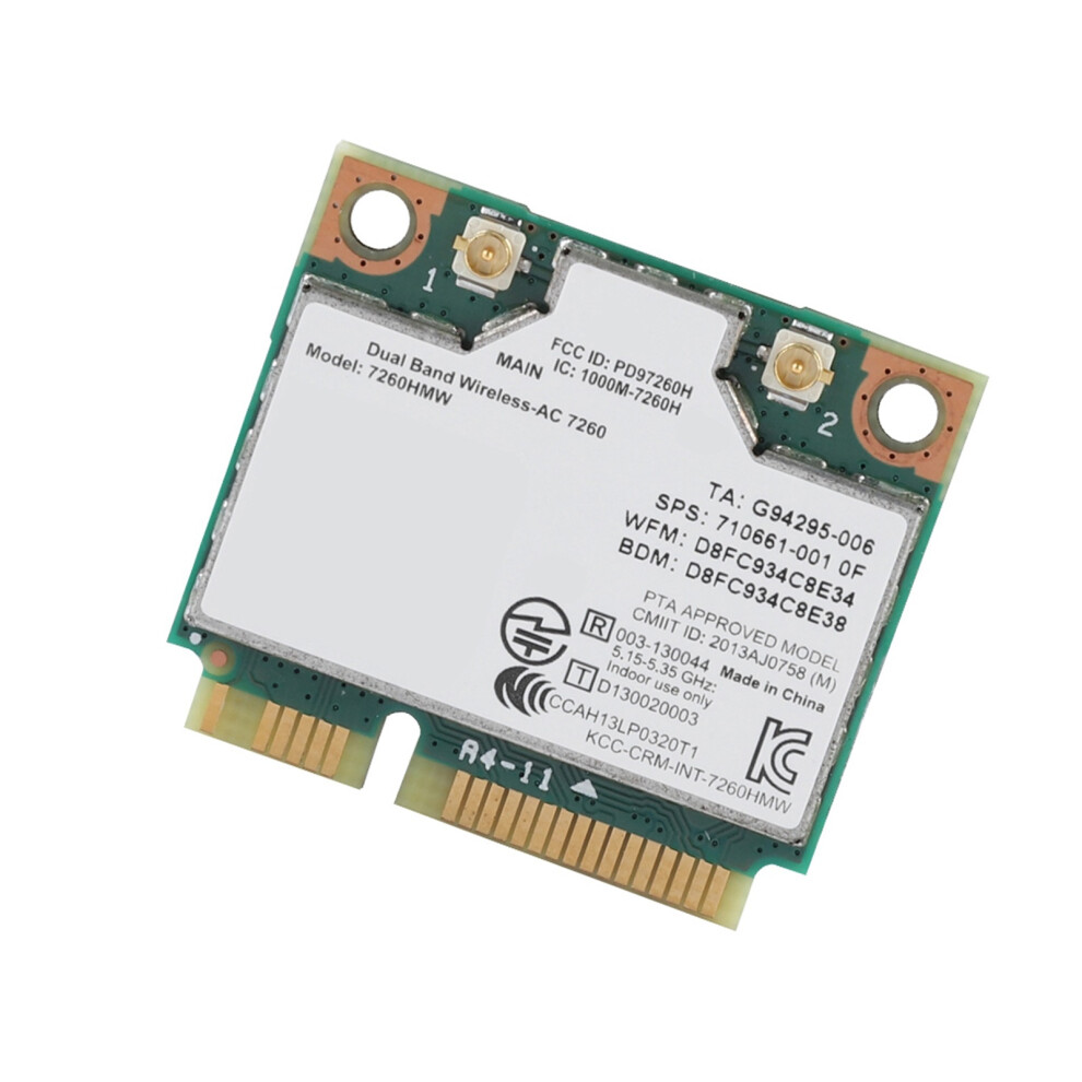 Intel 7260Ac Bluetooth 4.0 Wifi Card 7055741900013