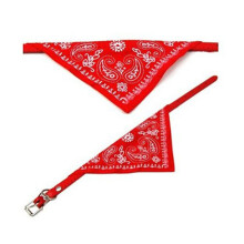5X Einstellbar Tuch Kopftuch Halstuch Bandana Schal Kragen mit Kleiner Groesse in Rot Fuer Haustier Hund Katze