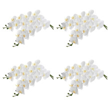 8 Pezzi 38 Pollici Artificiale Contatto Reale Orchidee Fiori 9 Teste Lattice Phalaenopsis Steli per Centrotavola Matrimonio DIY, Cucina