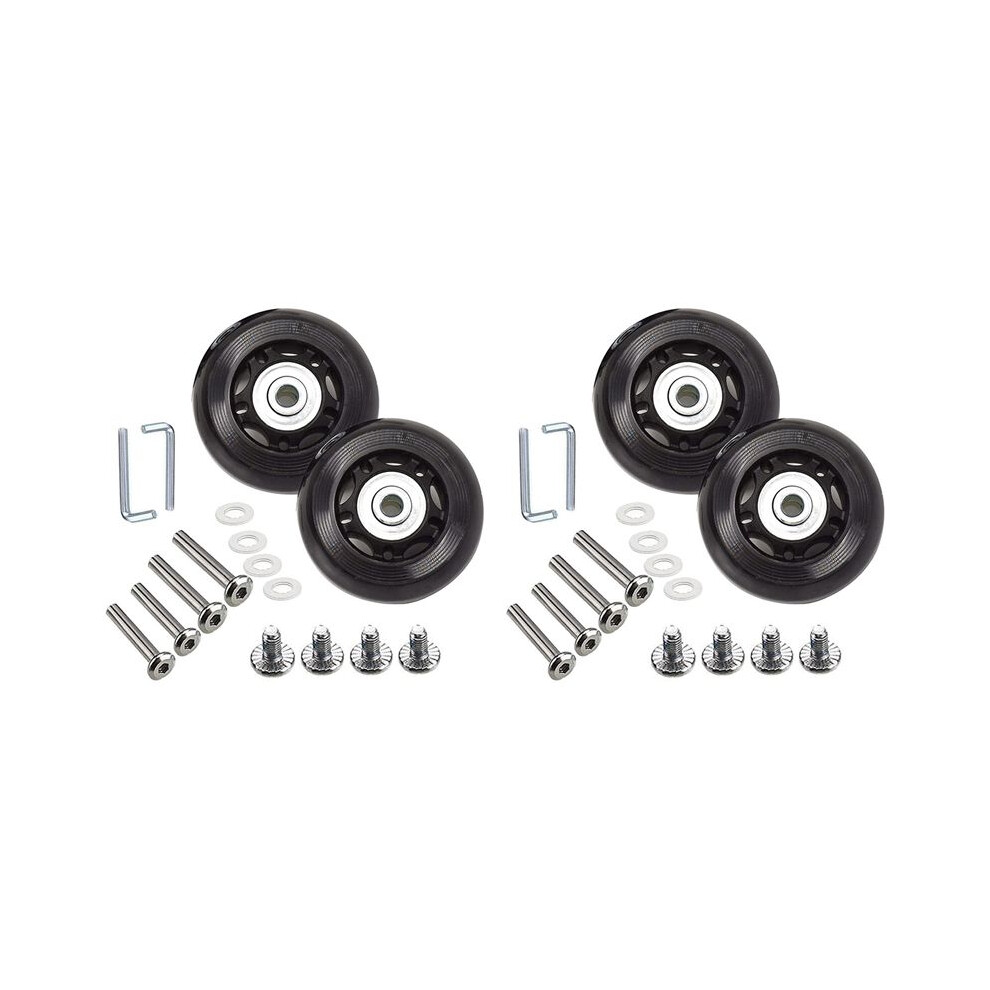 2Set Suitcase Luggage Wheel Replacement Kit Rubber Universal Wheels Swivel Caster Bearingtool 4712591373826