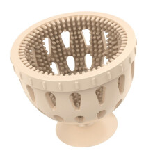Eierwascher für Frische Eier, KüChenwerkzeuge, EierbüRsten-Reinigungswerkzeuge, Einfach zu Verwendende EierreinigungsbüRste Aus Silikon, Beige