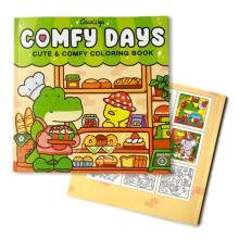Comfy Days Cute Comfy Coloring Book for Adults and Teens Featuring Adorable Creatures in Cozy Hygge Moments Relaxation