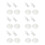 12 PCS 47mm Clear Plastic Wall Suction Cup Clip Clamp 1